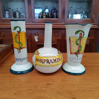 3 jarrones farmacia Norpramin - Imagen 1