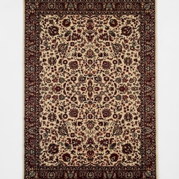 Alfombra antigua grande motivos florales - Imagen 1