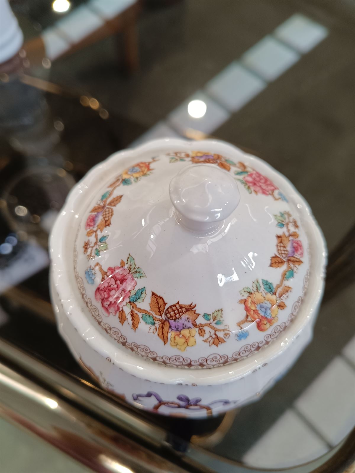 Azucarero Madrás San Claudio de cerámica - Imagen 2