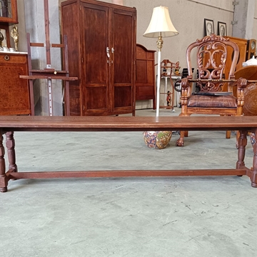 Banco antiguo de roble - Imagen 2