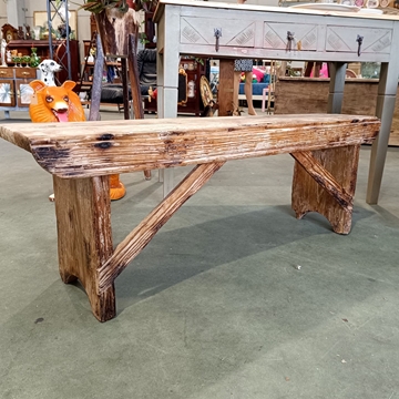 Banco antiguo rústico - Imagen 1