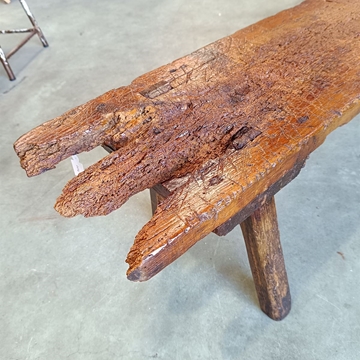 Banco antiguo rústico - Imagen 2