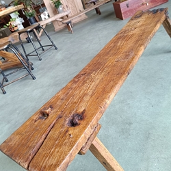 Banco antiguo rústico - Imagen 2