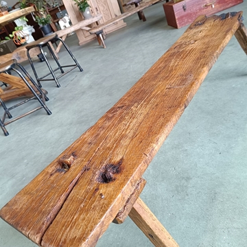 Banco antiguo rústico - Imagen 2