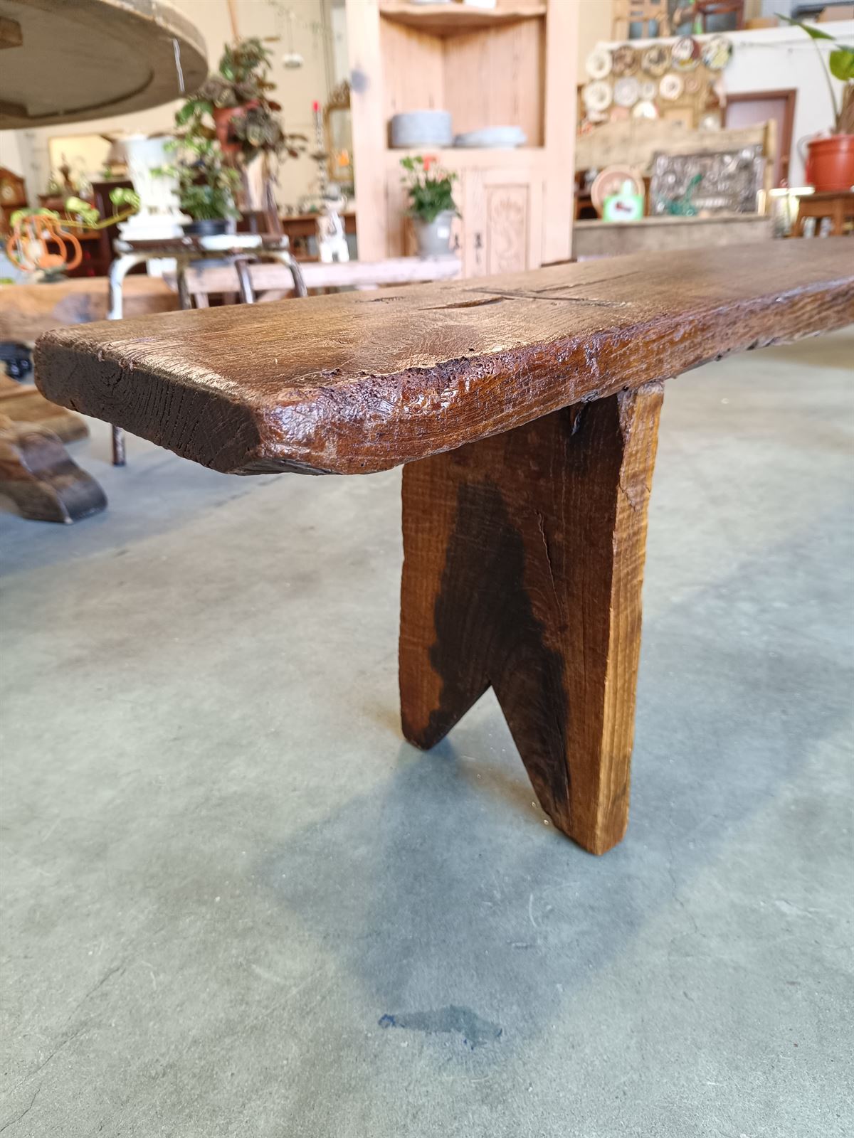 Banco rústico de madera - Imagen 2