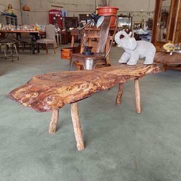 Banco rústico de madera - Imagen 1