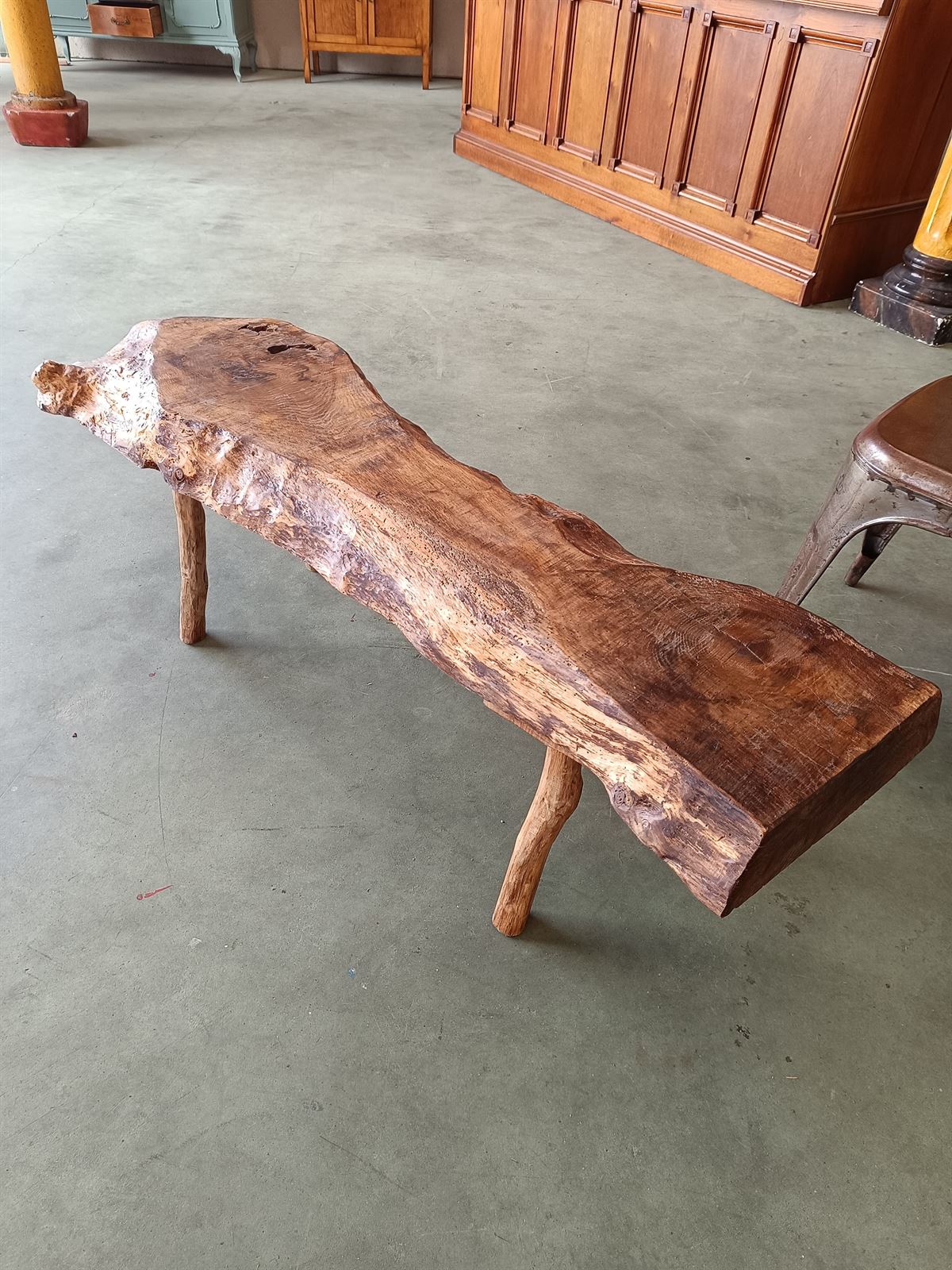 Banco rústico de madera - Imagen 3