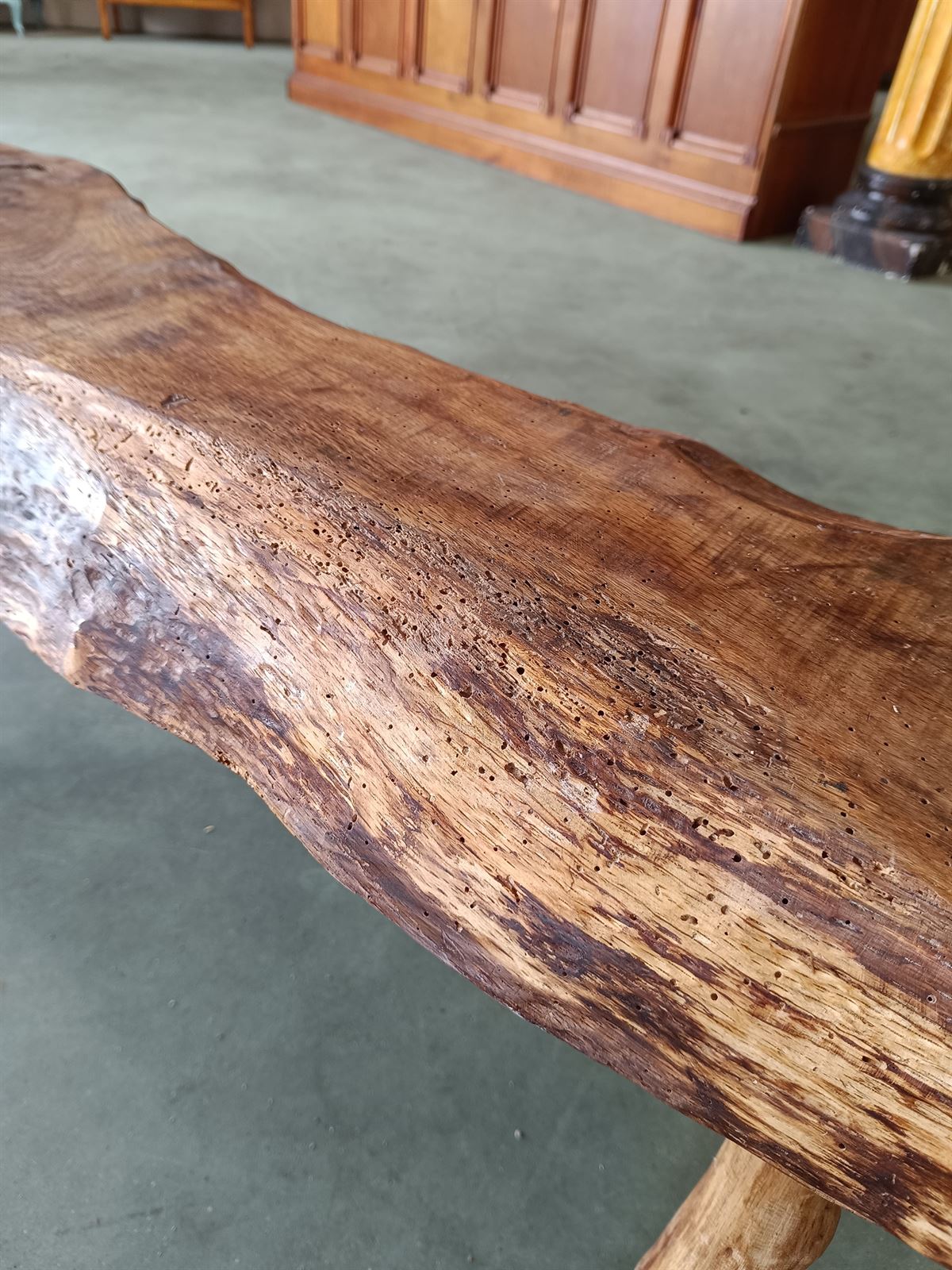 Banco rústico de madera - Imagen 4