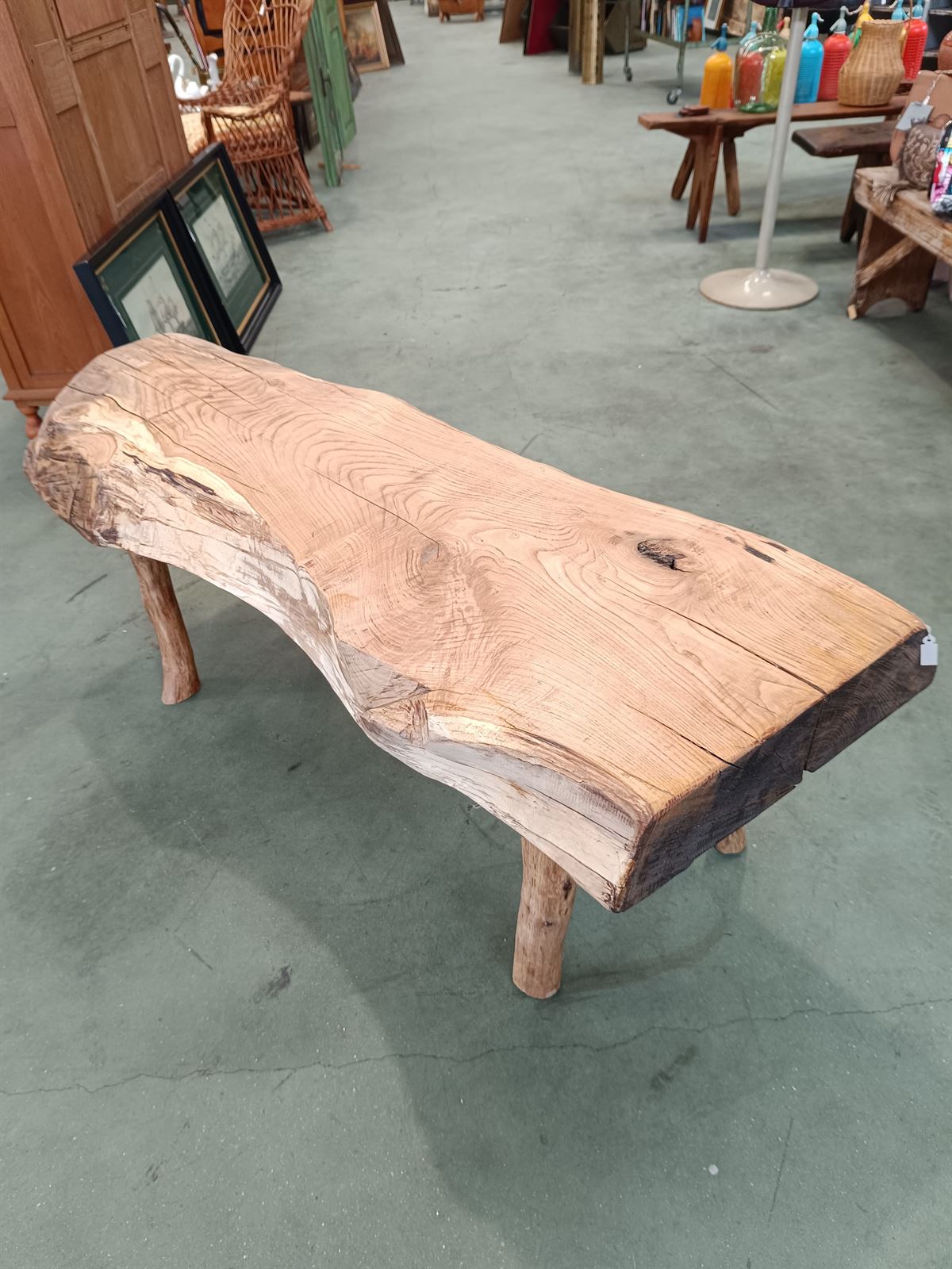 Banco rústico de madera - Imagen 2