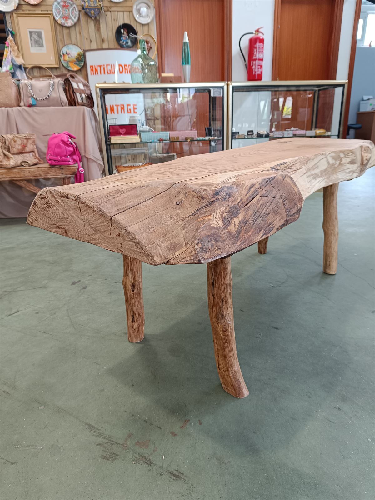 Banco rústico de madera - Imagen 5