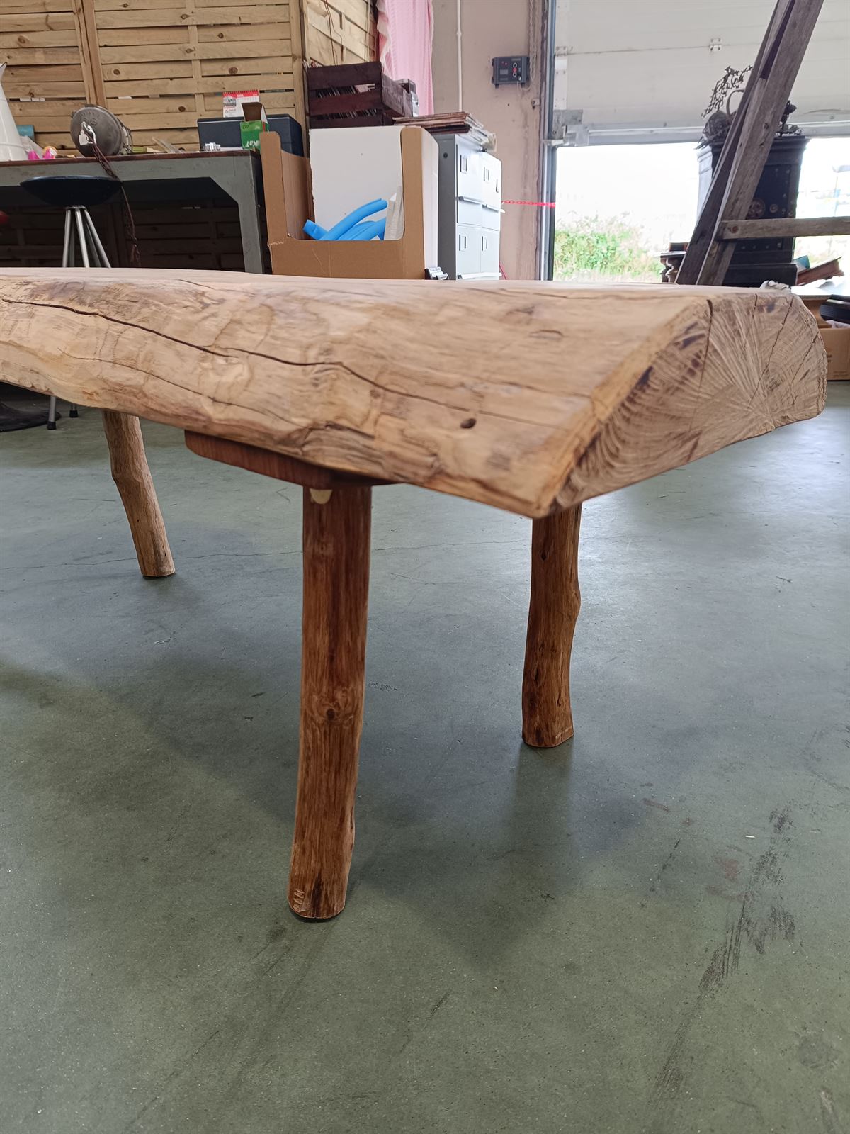 Banco rústico de madera - Imagen 7