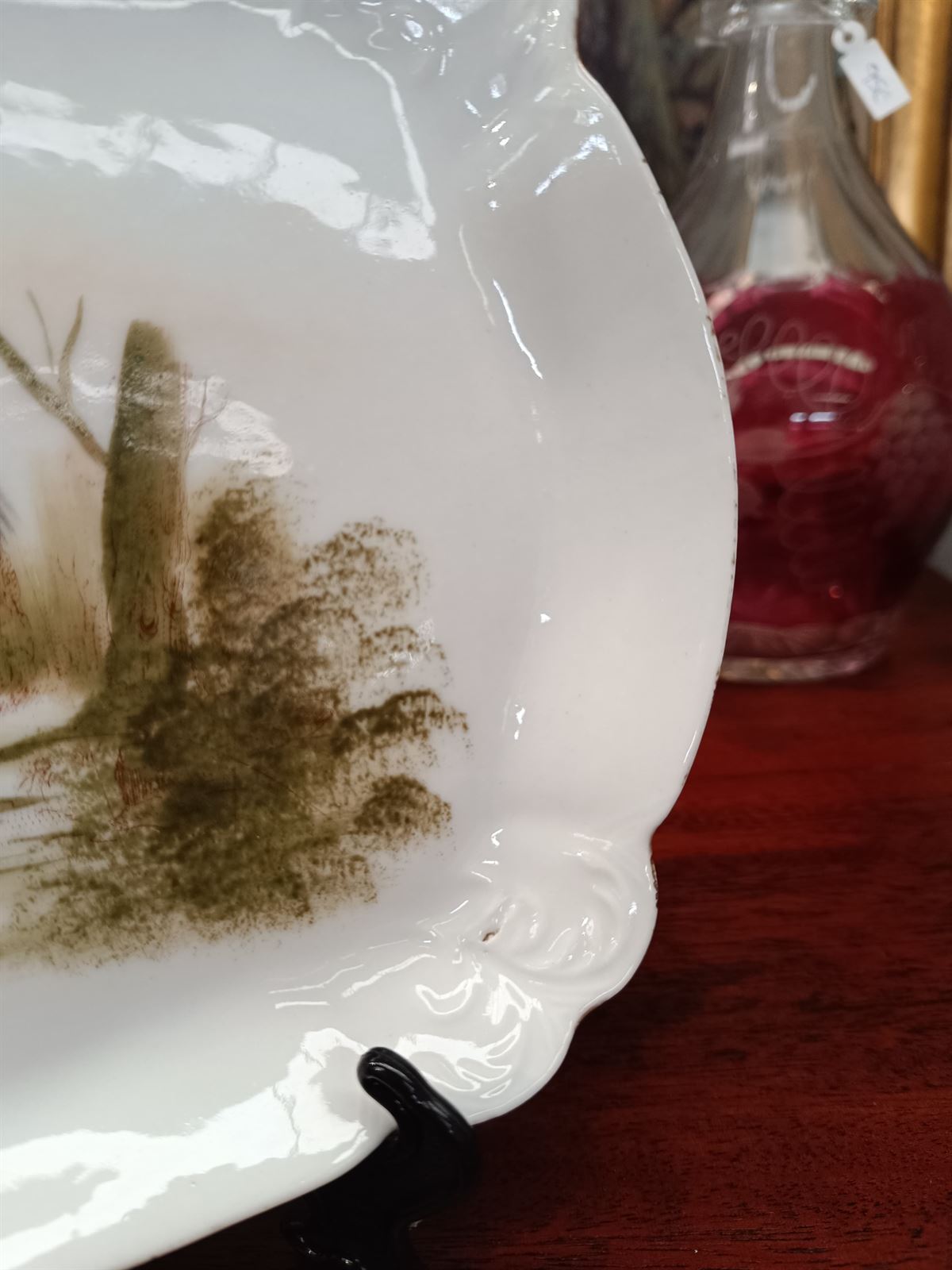 Bandeja antigua Limoges de porcelana - Imagen 4