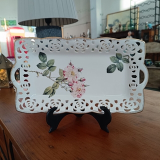 Bandeja cerámica flores VP - Imagen 1