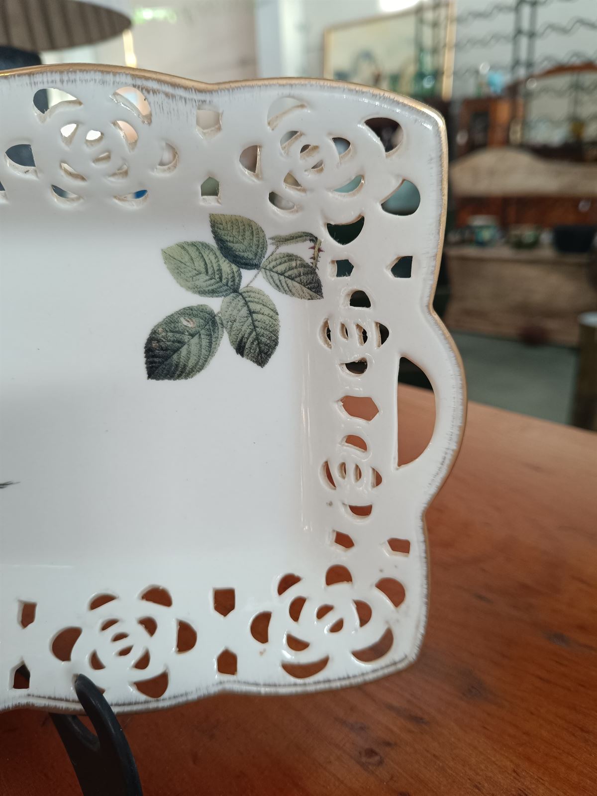 Bandeja cerámica flores VP - Imagen 3