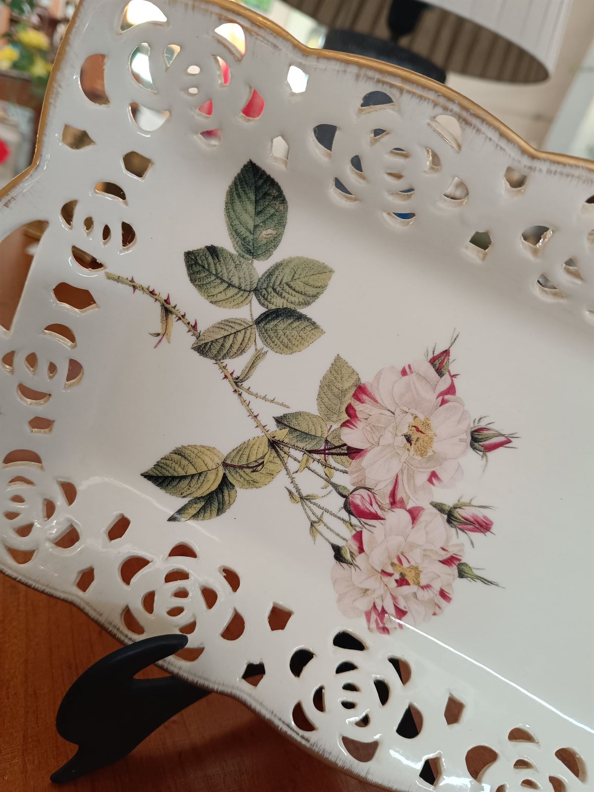 Bandeja cerámica flores VP - Imagen 4