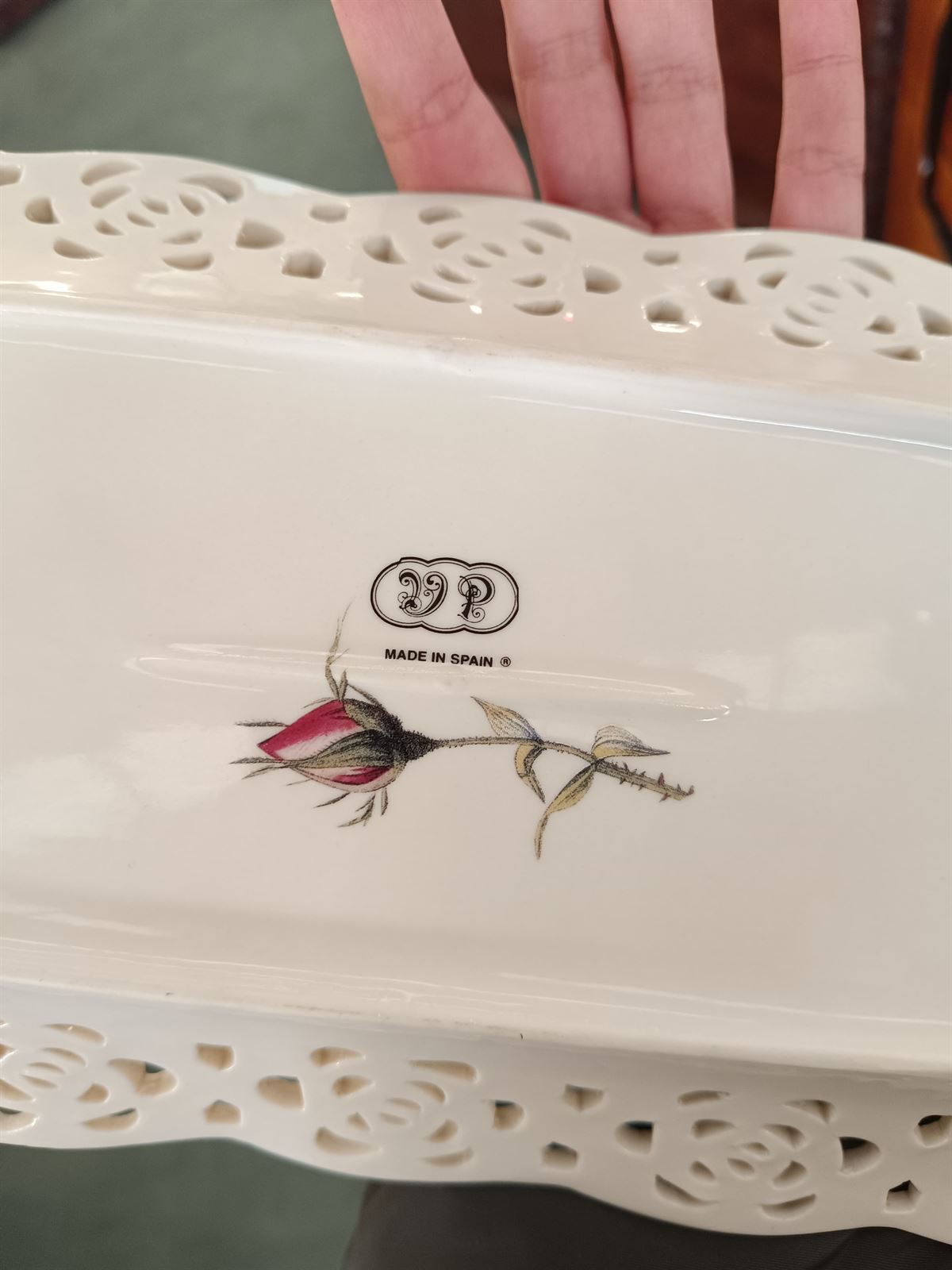 Bandeja cerámica flores VP - Imagen 5