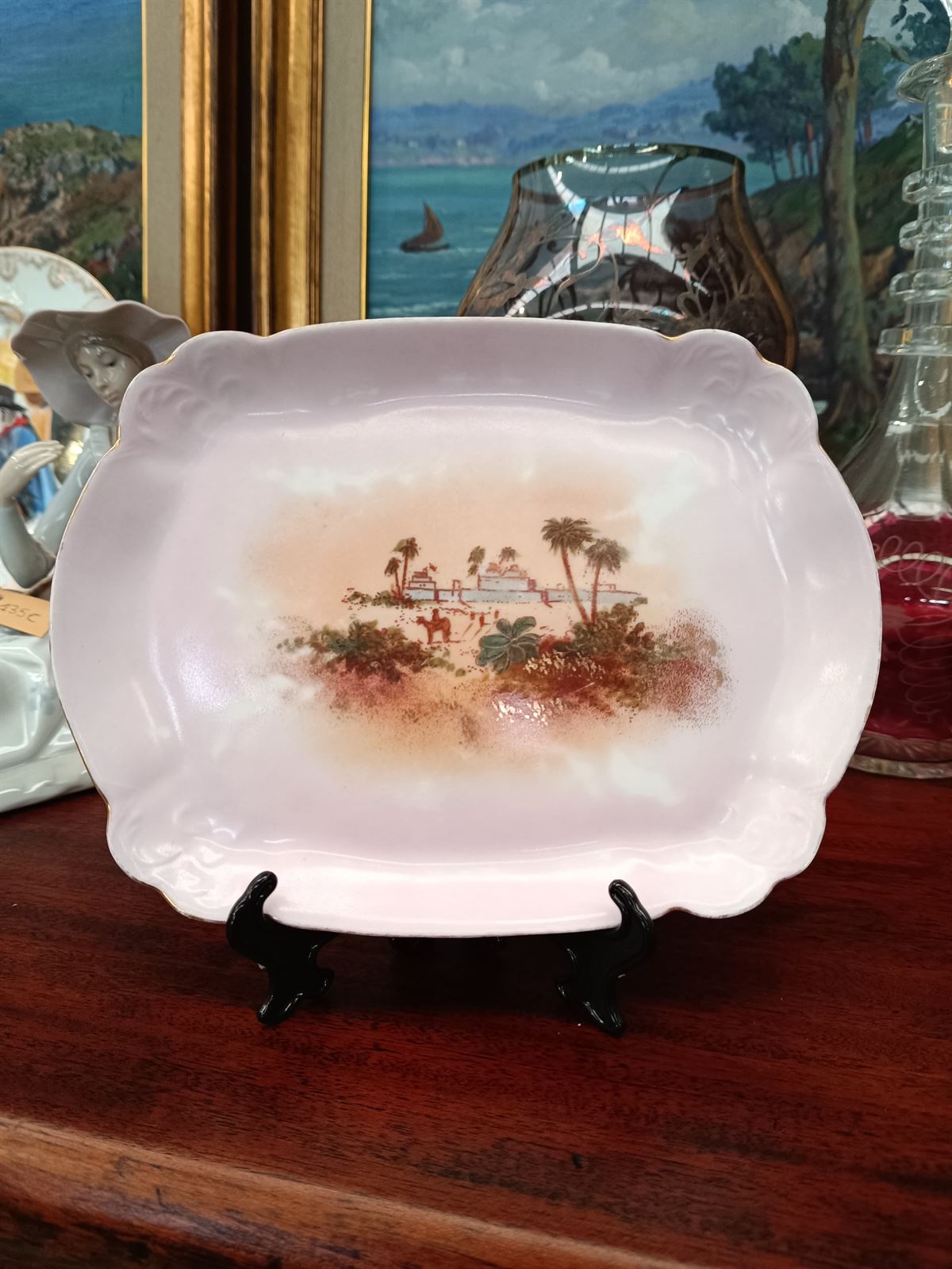 Bandeja JMB Limoges de porcelana - Imagen 1