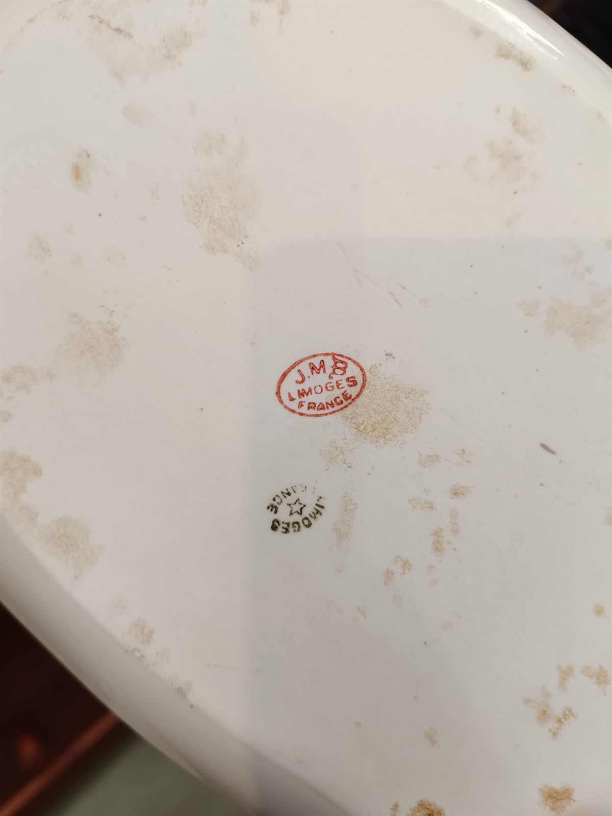 Bandeja JMB Limoges de porcelana - Imagen 6
