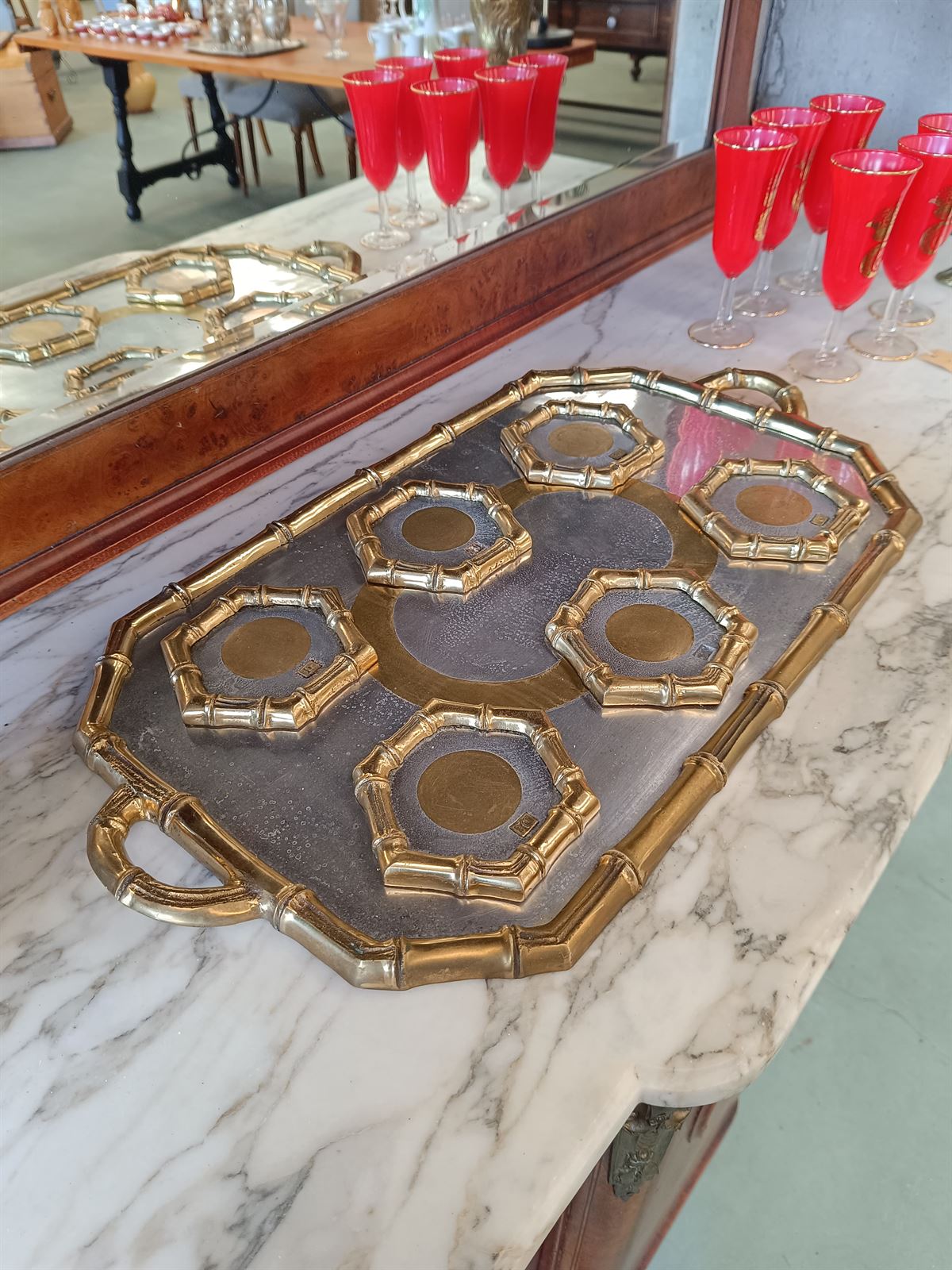 Bandeja y posavasos David Marshall - Imagen 1