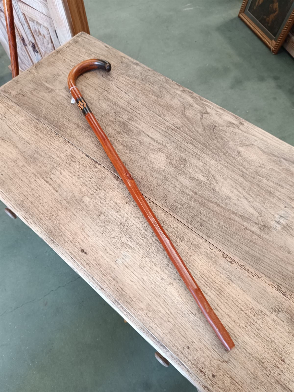 Bastón antiguo de madera - Imagen 1