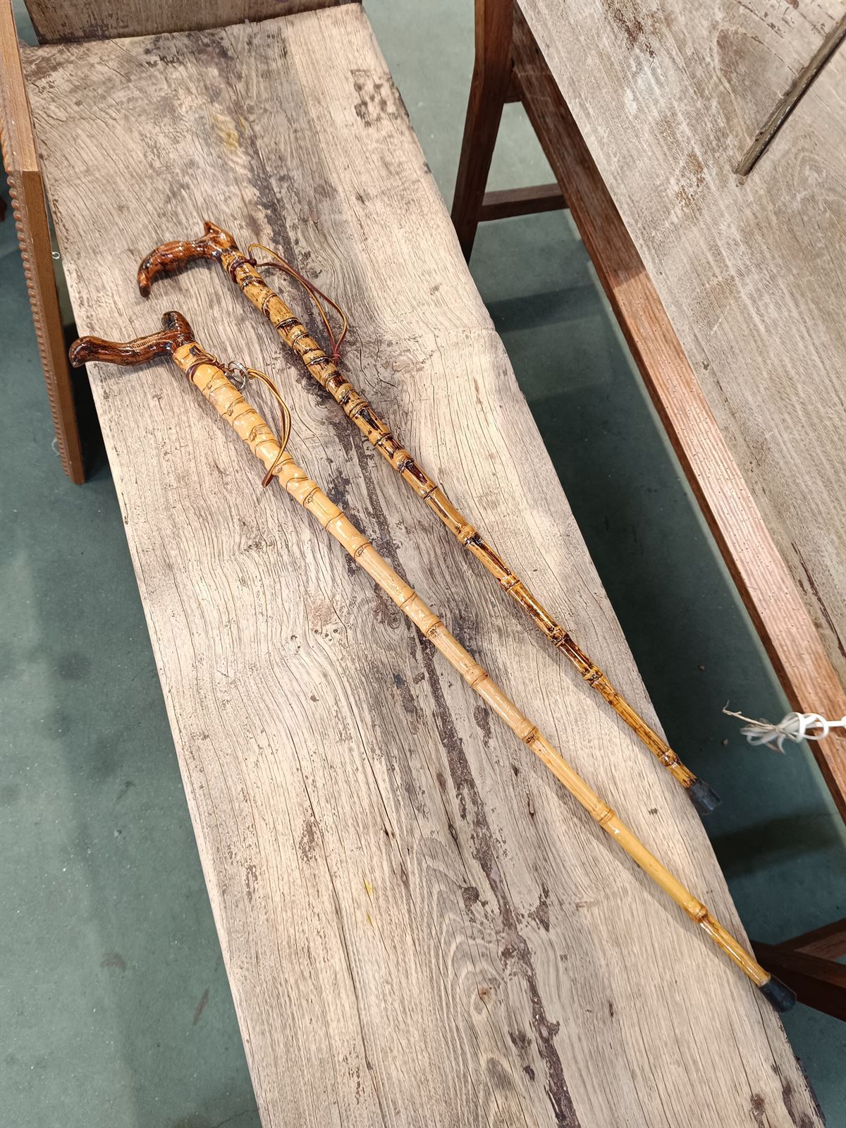 Bastones antiguos de bambú - Imagen 1