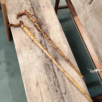 Bastones antiguos de bambú - Imagen 1