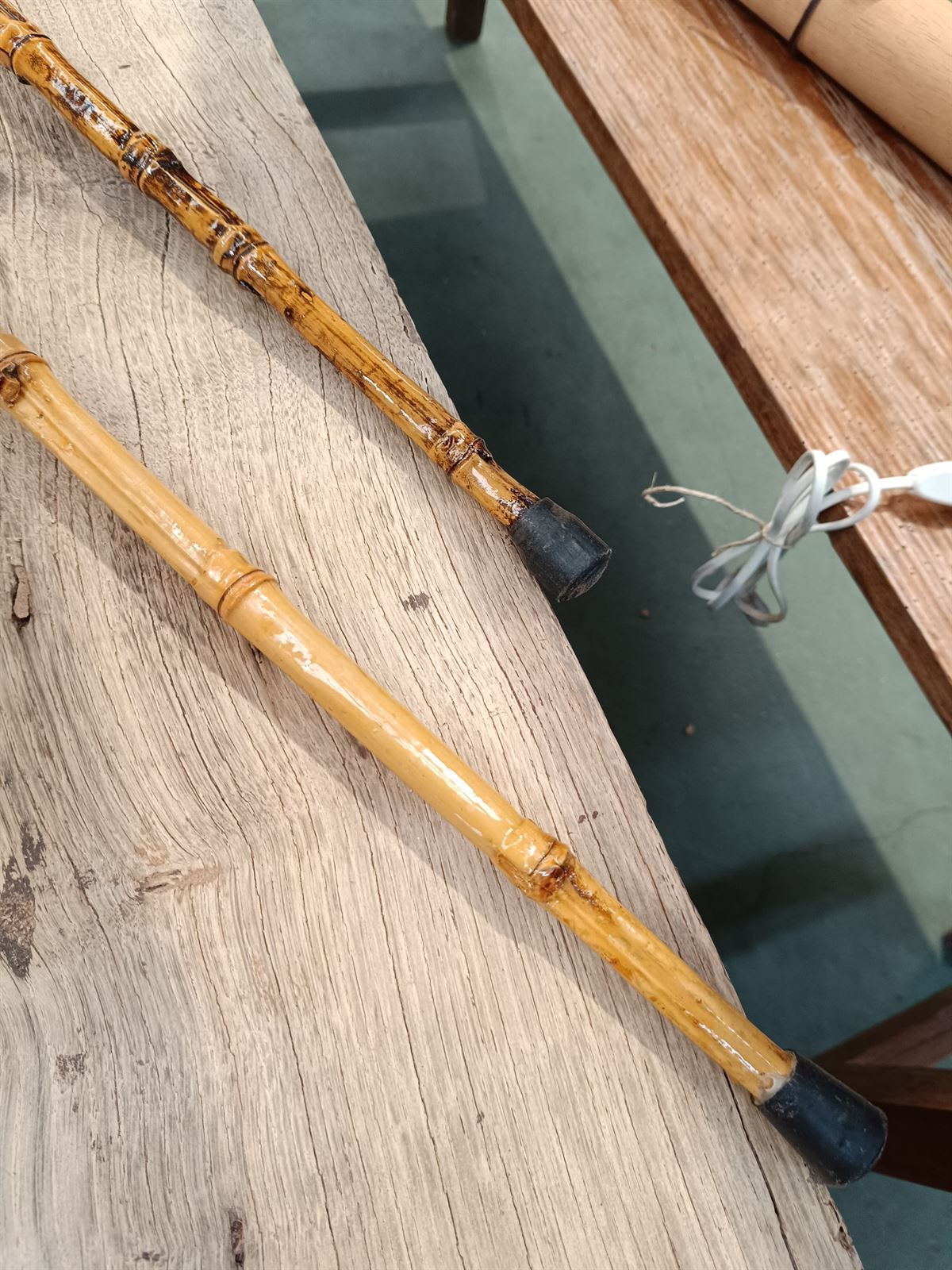 Bastones antiguos de bambú - Imagen 4