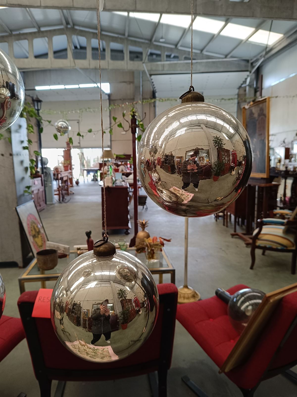 Bola cristal mercurizado S.XX - Imagen 1