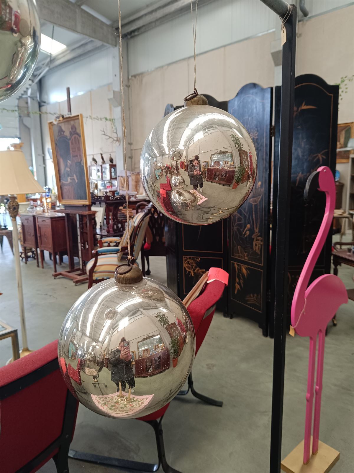 Bola cristal mercurizado S.XX - Imagen 2