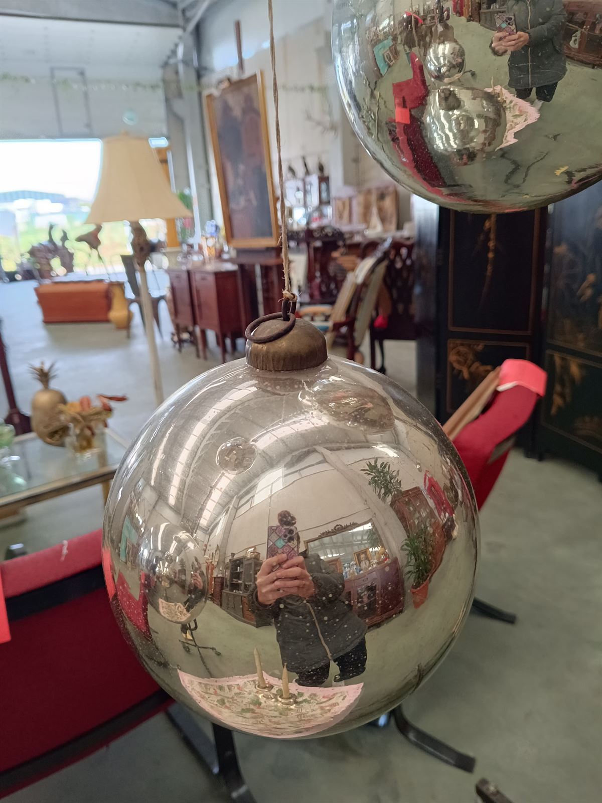 Bola cristal mercurizado S.XX - Imagen 3