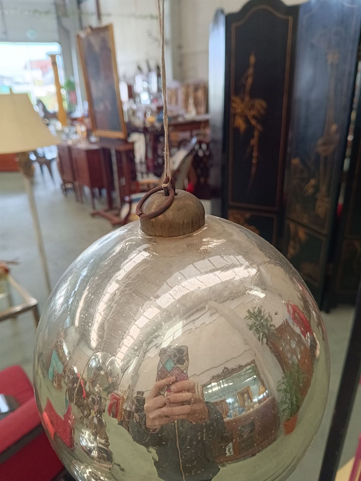 Bola cristal mercurizado S.XX - Imagen 4