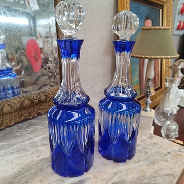 Botella cristal bohemia S.XX - Imagen 1