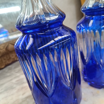 Botella cristal bohemia S.XX - Imagen 2