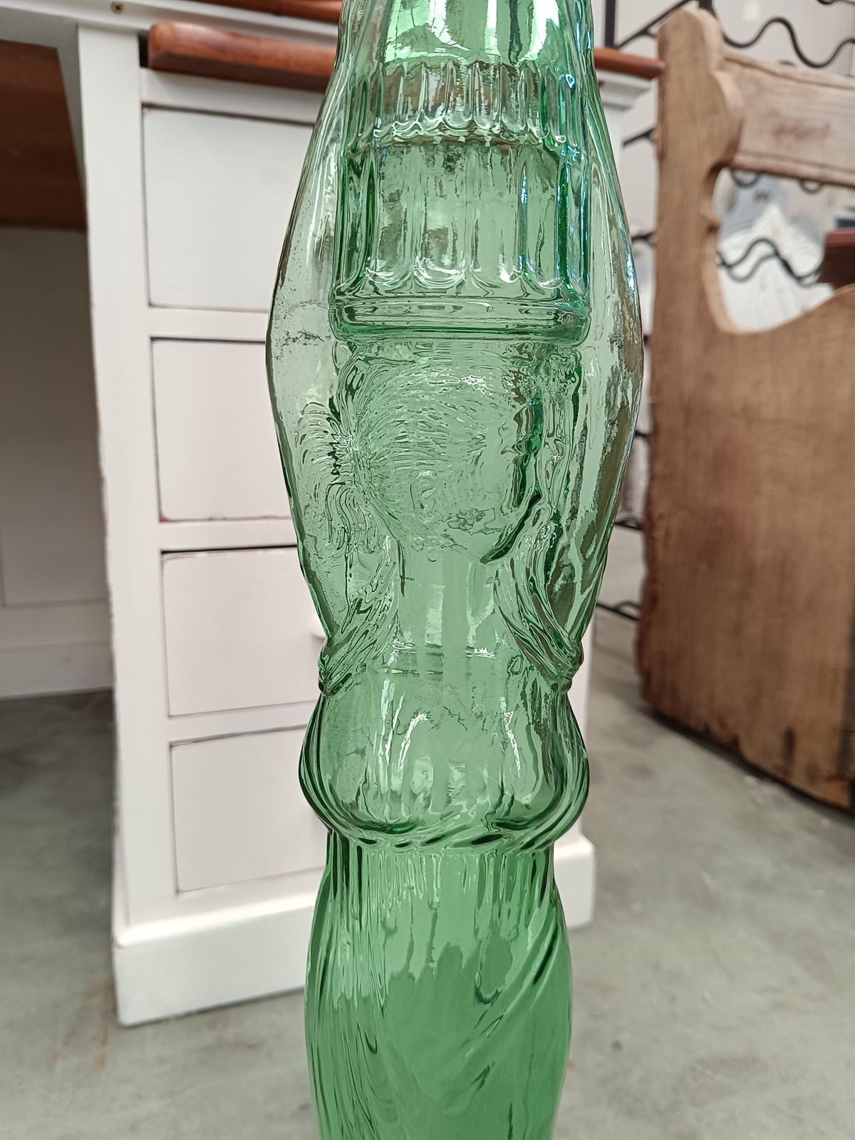 Botella cristal Chianti Italy Mid Century - Imagen 4
