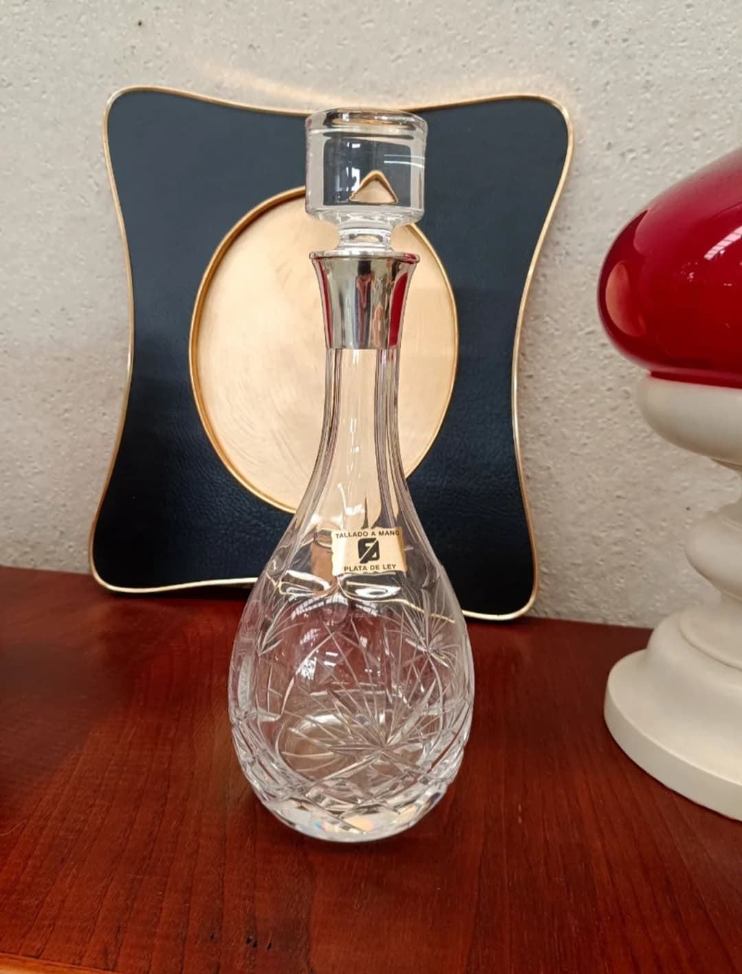 Botella cristal y plata de ley - Imagen 1
