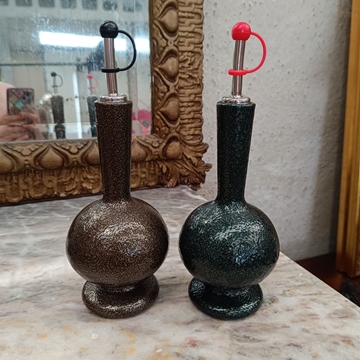 Botella de cristal vintage - Imagen 1