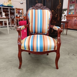 Butaca antigua en madera de caoba - Imagen 2