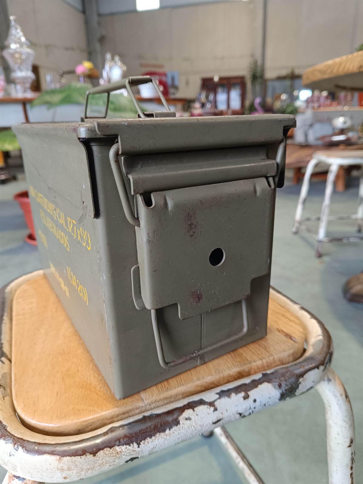 Caja antigua munición de cartuchos - Imagen 4