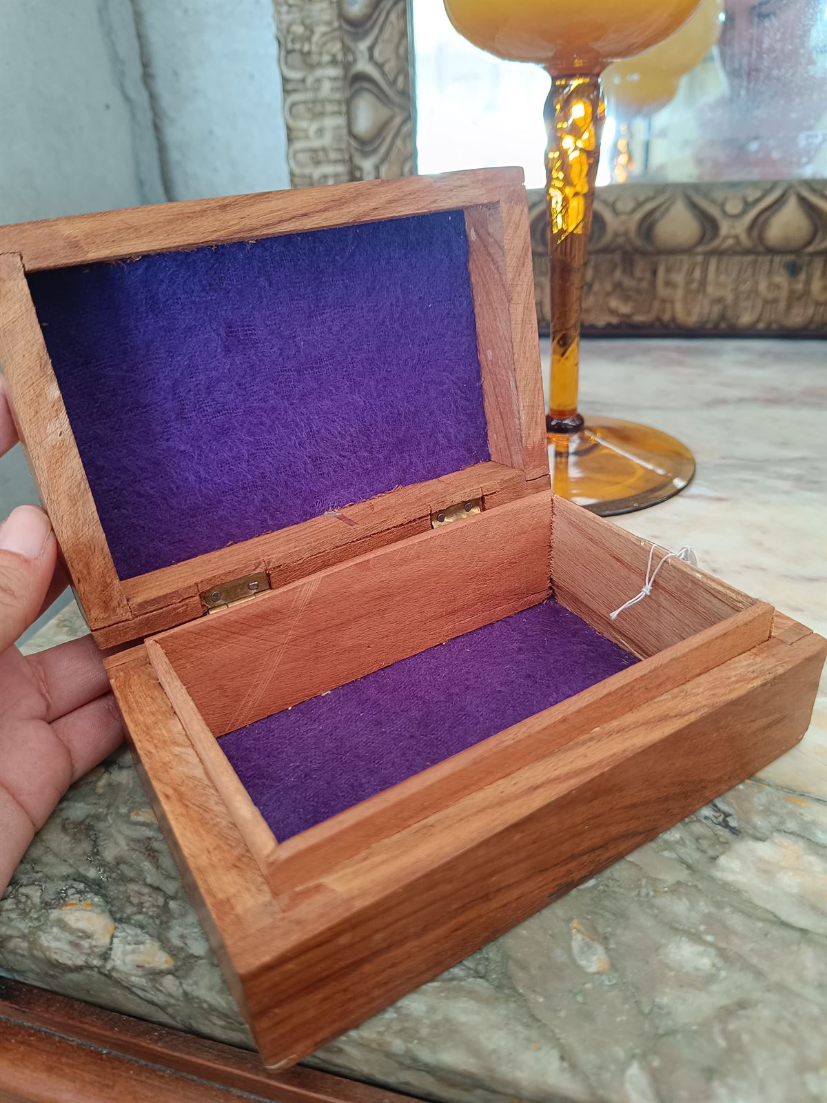 Caja de madera elefantes y estrellas - Imagen 6