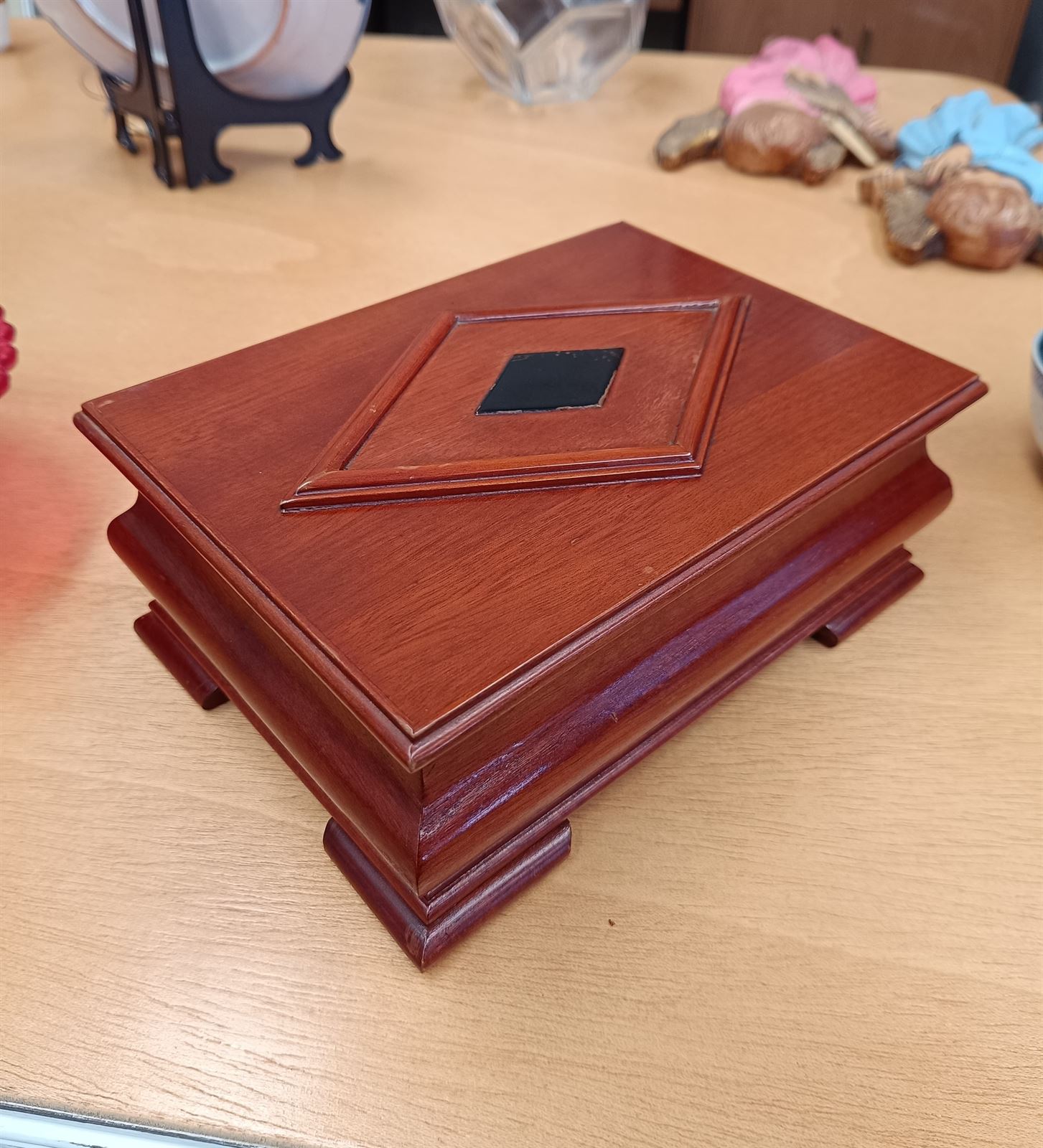 Caja madera de caoba - Imagen 1