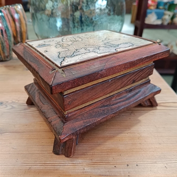 Caja mapamundi madera - Imagen 1