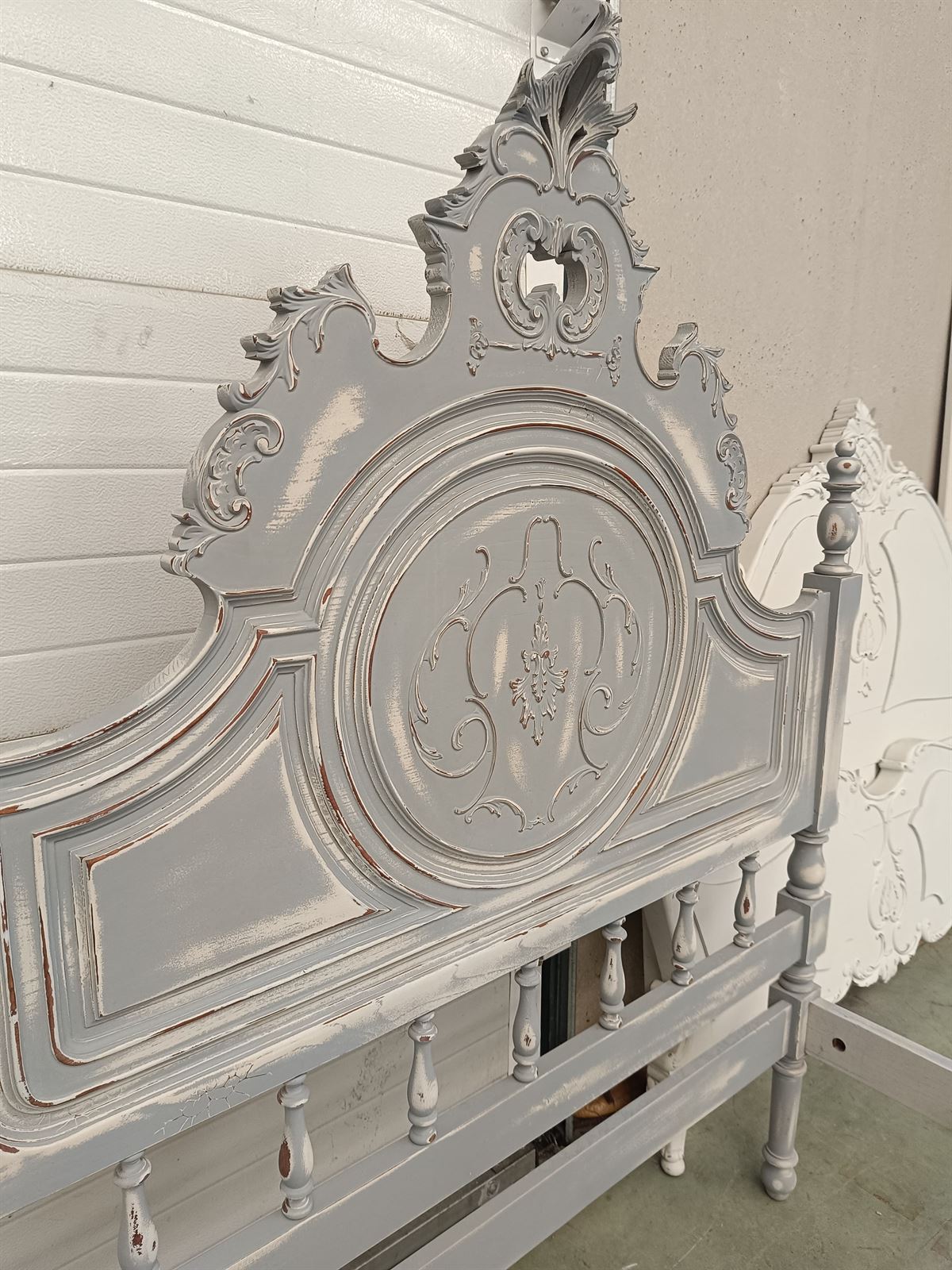 Cama de castaño macizo - Imagen 7