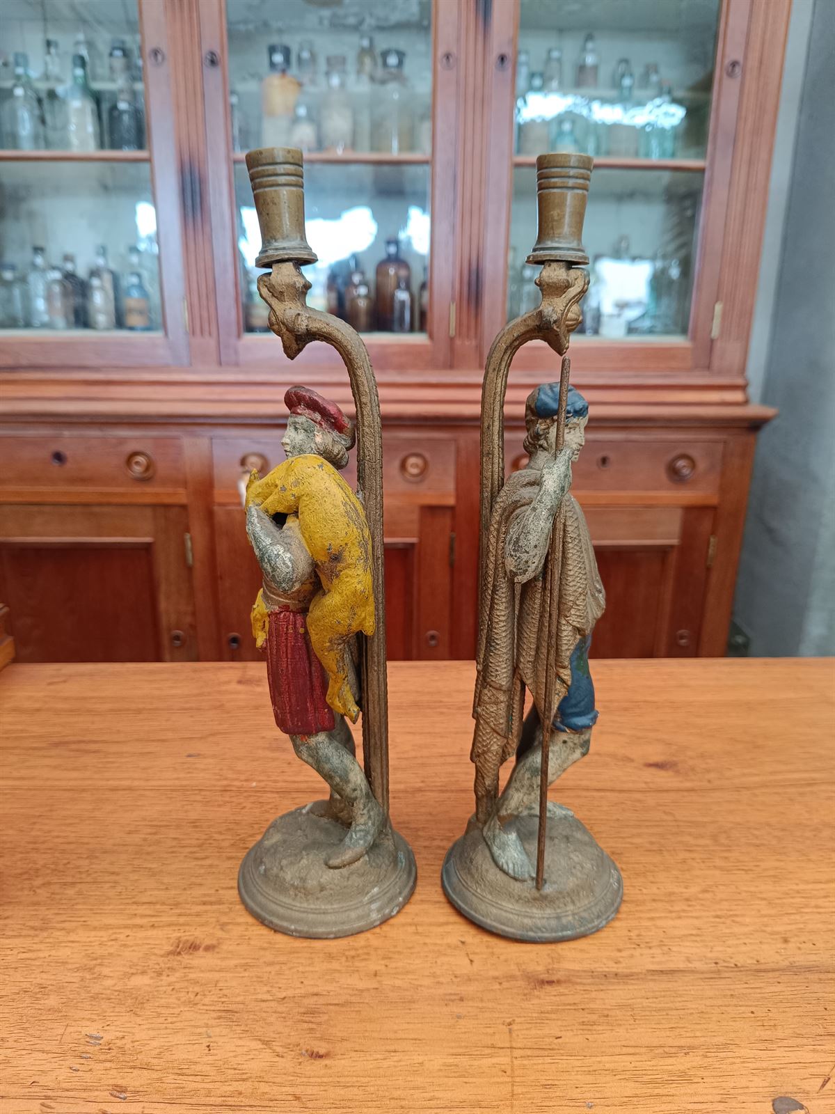 Candelabros Caza y Pesca S.XIX - Imagen 8