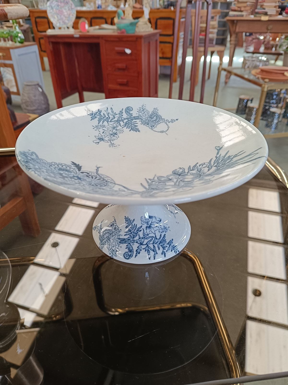 Compotier antiguo de porcelana - Imagen 1