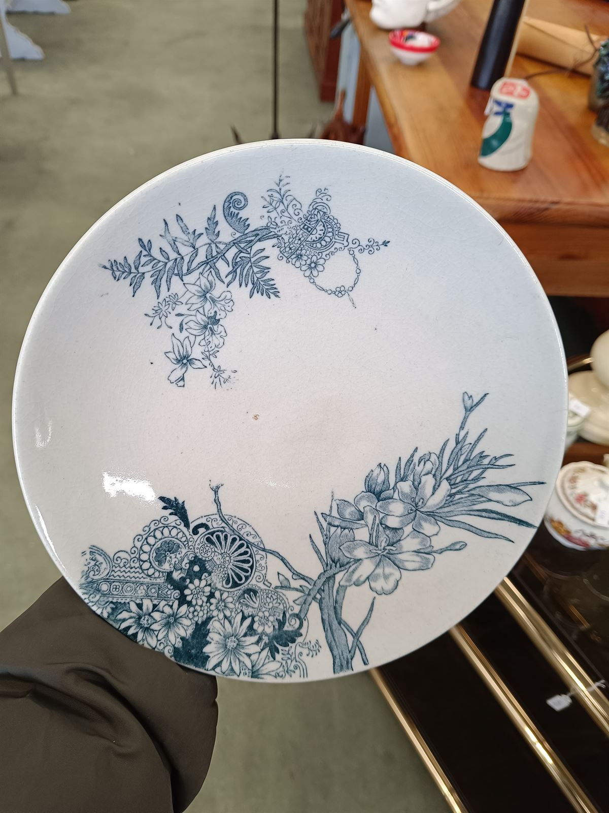 Compotier antiguo de porcelana - Imagen 2