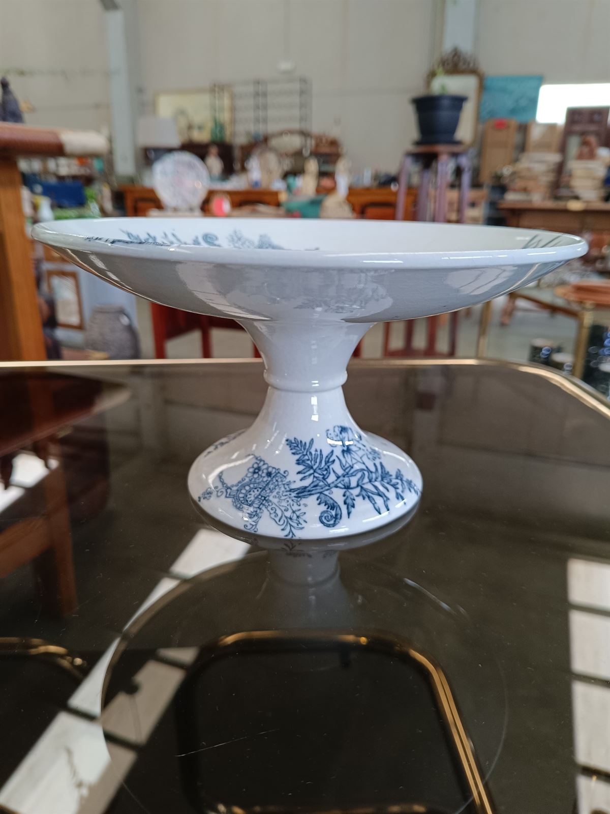 Compotier antiguo de porcelana - Imagen 5