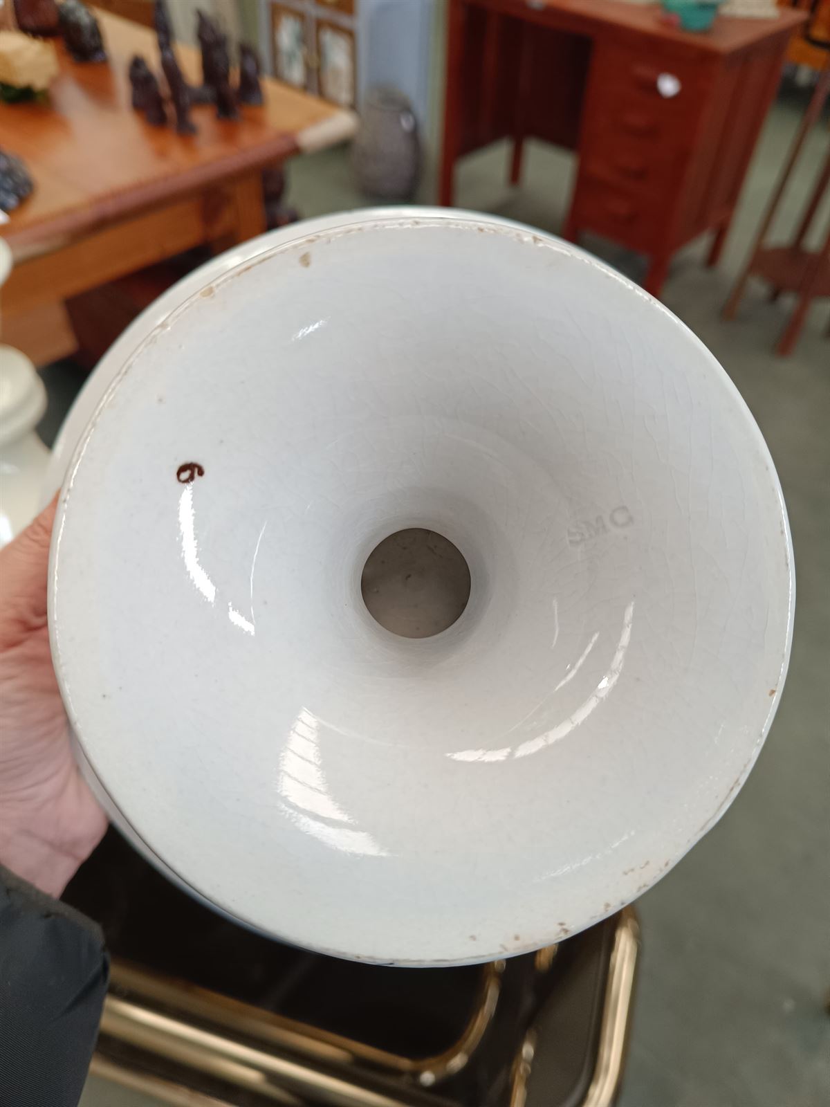 Compotier antiguo de porcelana - Imagen 8