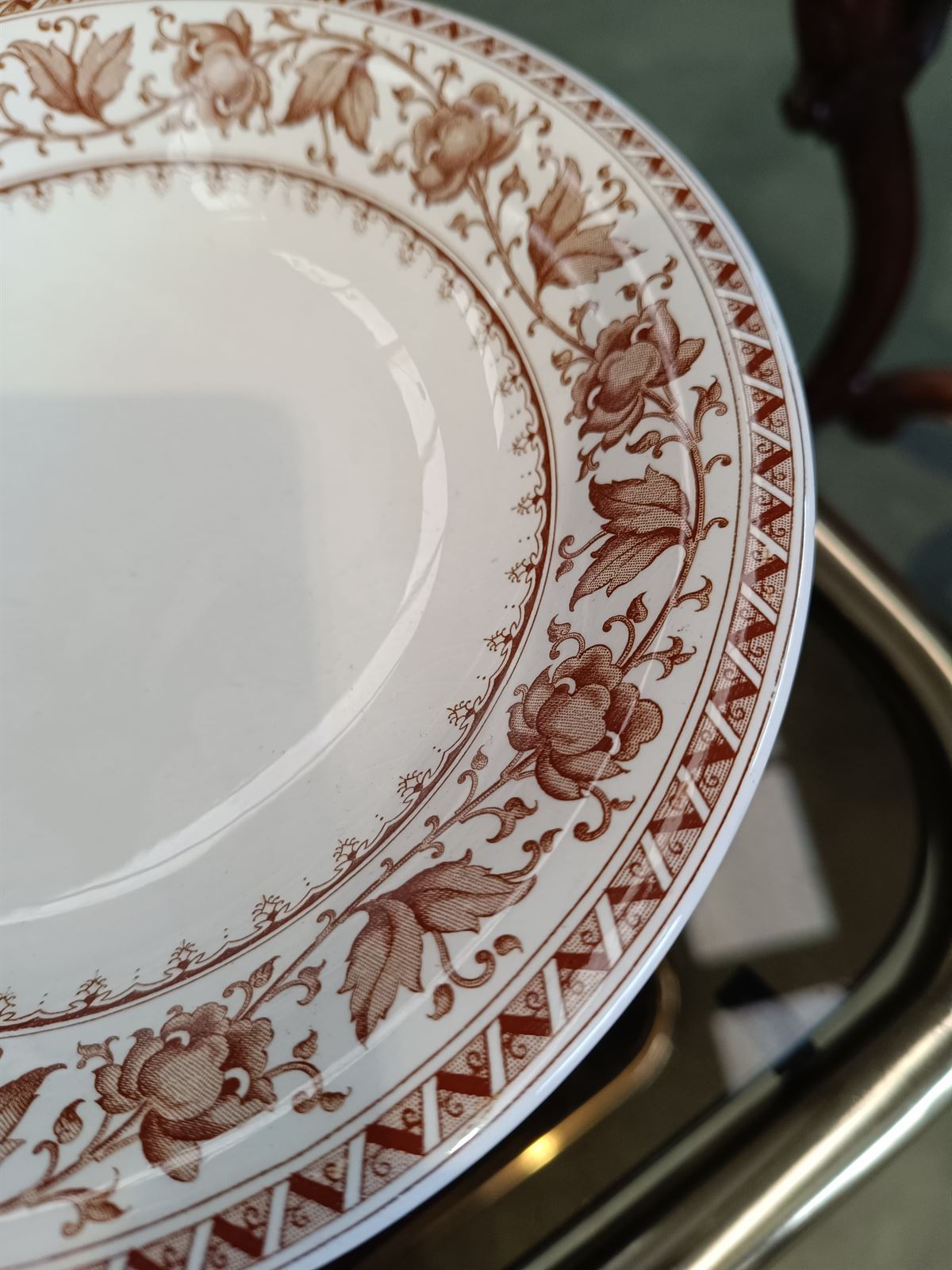 Compotier Sarreguemines de porcelana - Imagen 3