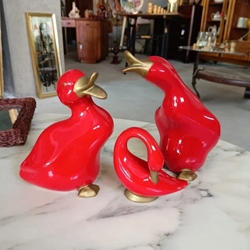 Conjunto figuras 3 patos de cerámica - Imagen 1