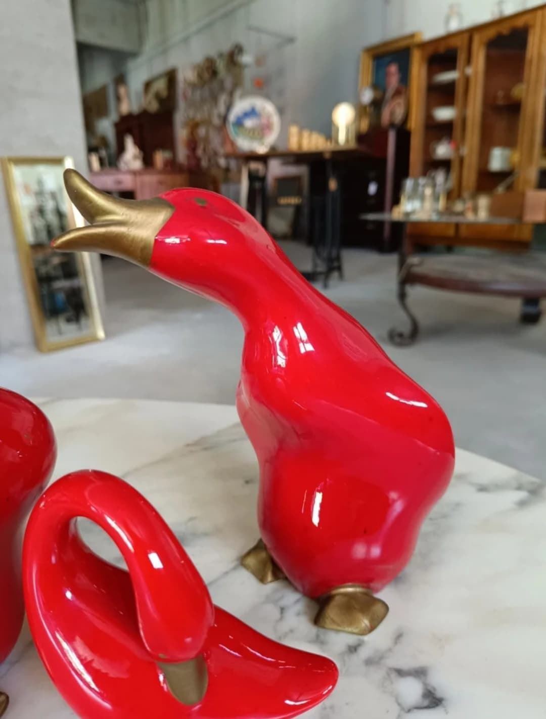 Conjunto figuras 3 patos de cerámica - Imagen 2